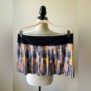 Lululemon Pleat to Street Abstract Print Tennis Skirt with Built in Shorts